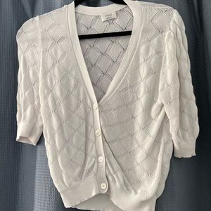 Aritzia Wilfred XS cardigan style blouse in crème - great for fall!